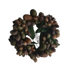 Lysmanchet med efterårs bær 